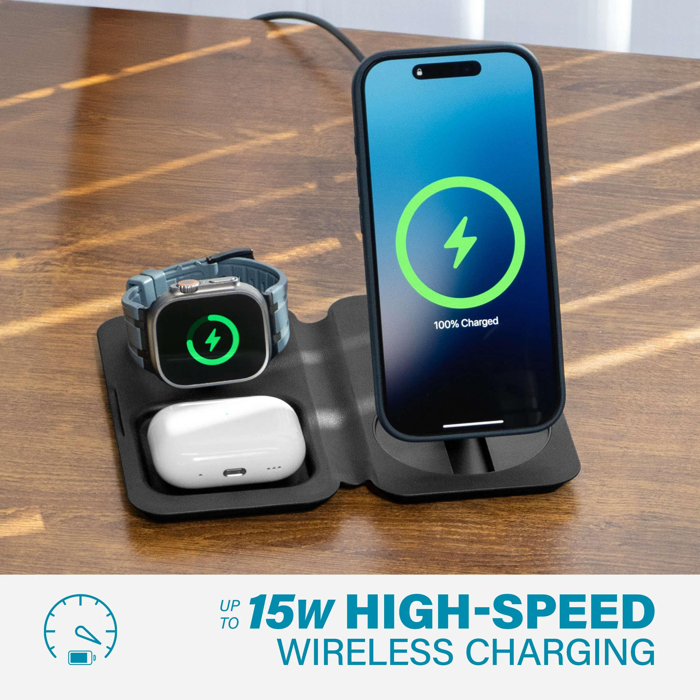FOLD 3-in-1 Wireless Charger - Image 4